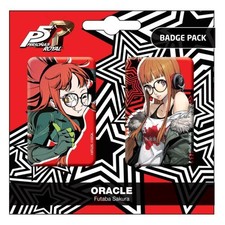 Persona 5 Royal Ansteck-Buttons Doppelpack Oracle / Futaba Sakura