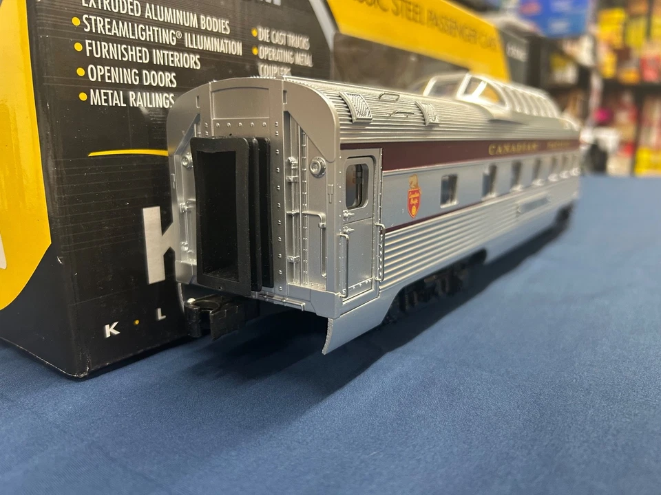 Пассажирский вагон для наблюдения K-line алюминиевый Canadian Pacific 15 футов купол K4618-10003 - Изображение 2 из 4