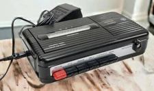 Vintage General Electric Portable Cassette Recorder Model 3-5301B w/ AC Adapter