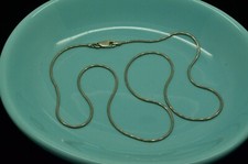 18" 925 STERLING SILVER SNAKE CHAIN NECKLACE 1.1mm A5737