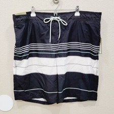 Goodfellow Co Men's Size XXL Striped Board Shorts - Black White - Inseam 9"