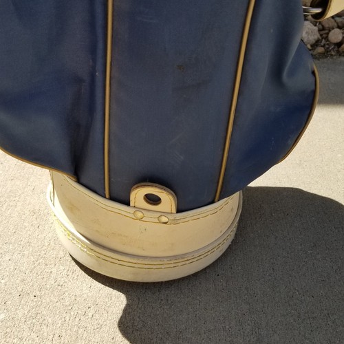 Professional Golf Cart Bag Blue USA Vintage 14 Way Dividers Ron Miller? - Picture 8 of 12