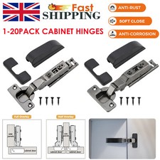 Full/Half Overlay 35mm Soft Close Hinges Kitchen Cabinet Cupboard Door Hinge UK