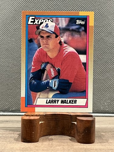 1990 Topps Baseball #757 Larry Walker (RC) - Montreal Expos - 第 1/2 張圖片