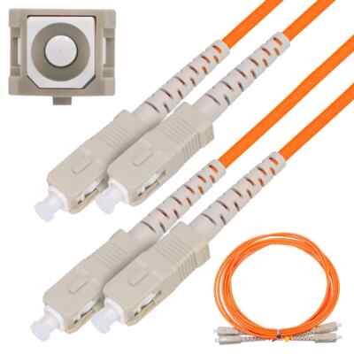 SC/UPC-SC/UPC Patchcord Patchkabel Kabel Glasfaser Multimodus Duplex 1m 2m 3m