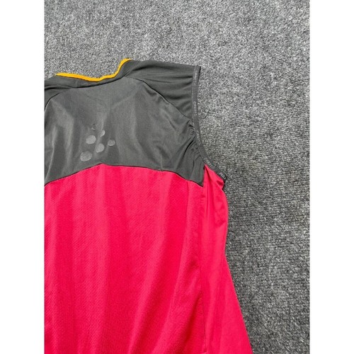 Maglione donna artigianale rosa maglia ciclismo senza maniche chiusura zip 1/4 taglia XXL - Foto 9 di 14