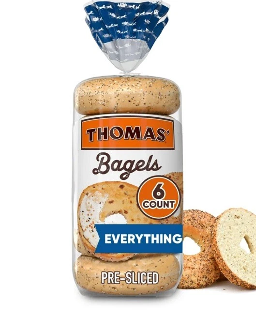 Thomas' Everything Bagels, 6 Count, 20 oz Bag