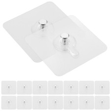 20pcs Sticky Adhesive Hooks Wall Hanging Hooks Nail Free Hooks Wall Photo Frame