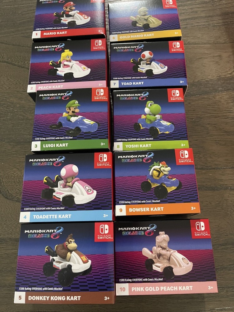 McDonalds Happy Meal Toys Set Mario Kart And Crocs Toys 2 Complete Sets