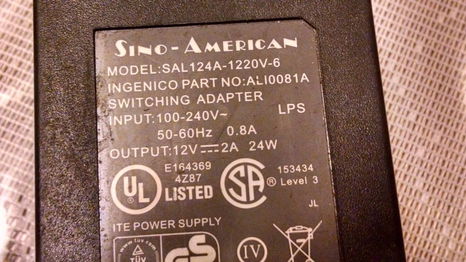 AC Adapter For SINO-AMERICAN SA106A-0512-6 Switching Power
