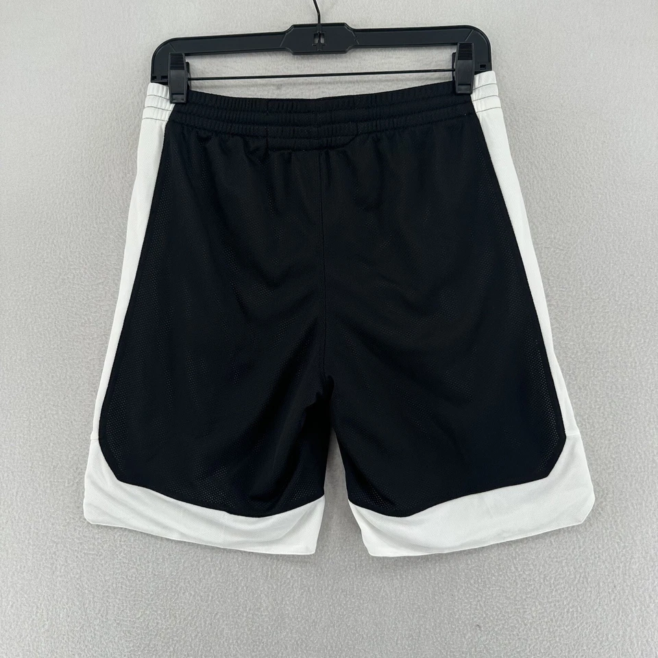 Pantalones Cortos de Baloncesto Adidas Juveniles Talla Grande Negro Blanco CD8675 Reversibles Foto 2 de 4