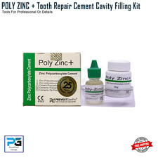 Dental POLY ZINC+ Cement Cavity Filling Kit Strong Teeth Tooth Repair Permanent