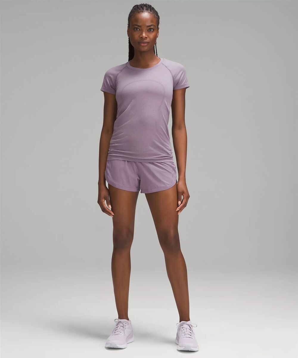 NEW LULULEMON Swiftly Tech 2.0 Short Sleeve Top 0 Purple Ash NEW LULULEMON Swiftly Tech 2.0 Short Sleeve Top 0 Purple Ash