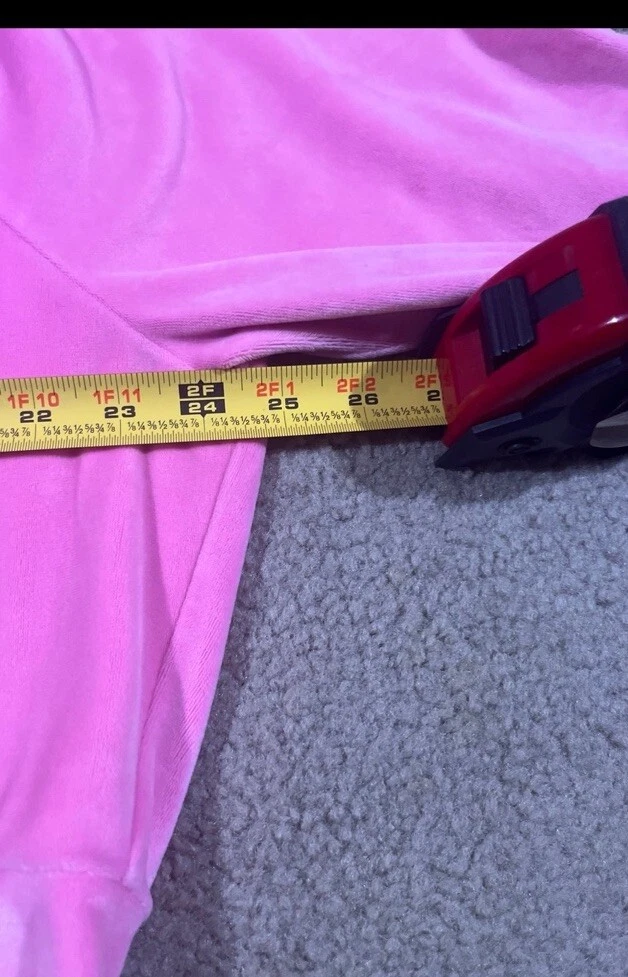 UNDERCOVER Giacca donna Victoria's Secret rosa velluto morbido full zip cappuccio taglia XL