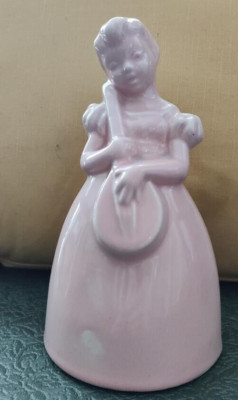 Vintage 1940s LaCross Vicki Figurine Holder for Manicure Set & Nail Polish 