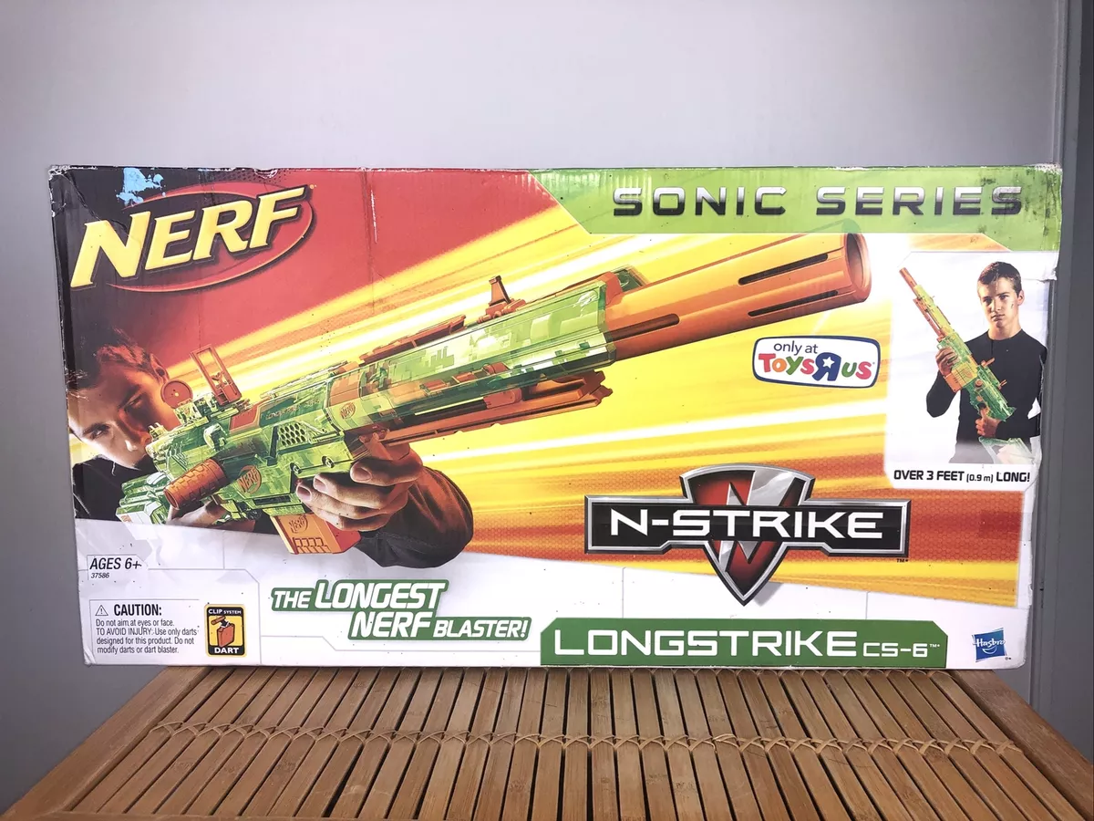 Nerf N-Strike Limited Edition Longstrike CS-6 Sniper Rifle Sonic Series  Green