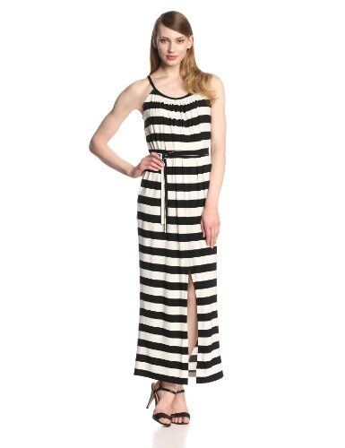 Women Sleeveless Long Maxi Dress Evening Party Summer Beach Sundress with Belt - Picture 2 of 2