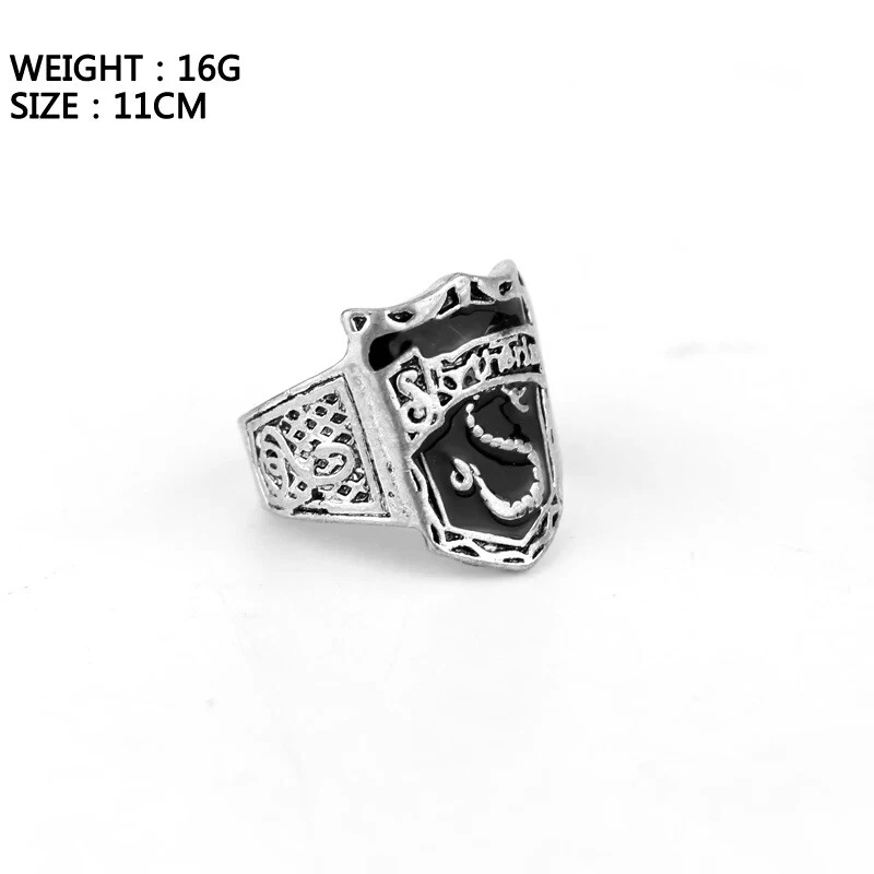 Bague Serpentard Poudlard Classique Ecole de Magie Poudlard Metal Serpent Bague