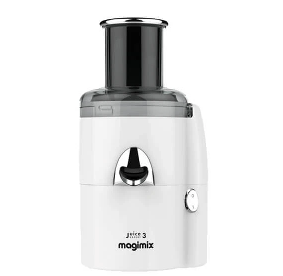 MAGIMIX Juice Expert 3 Extractor de Zumo con Cortador de Verduras Blanco  Cromo - Erresse Shop