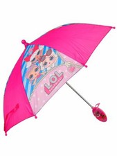 LOL Surprise Kids Toddler Girls Pink Rain Umbrella with Clamshell Handle