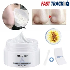 80x LANBENA Pore Strips Blackhead Remover Cream Nose Acne Clean Peel OFF