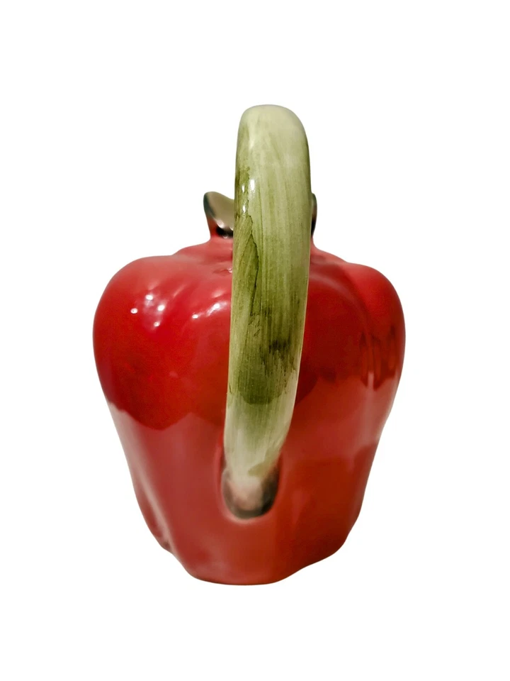 Jarra de frutas Williams Sonoma hecha en Italia jarra de manzana roja con mango de vástago Foto 4 de 4