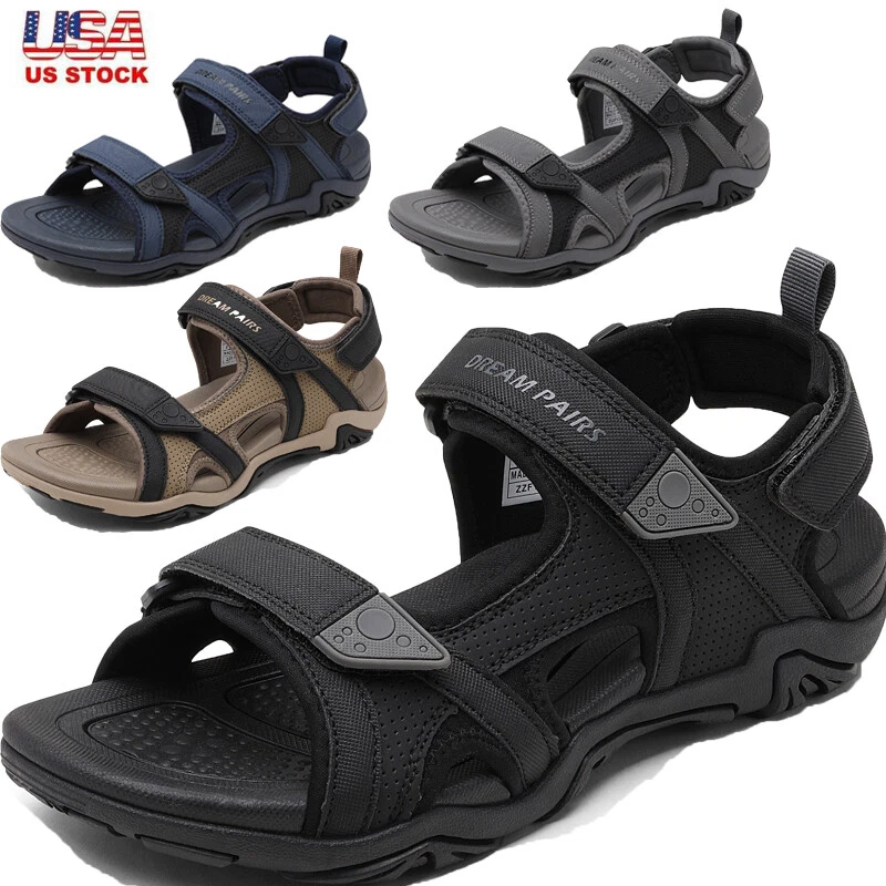 Men Athletic Sandals Beach Sandals Sport Outdoor Arch Support Sandals Size 7 14