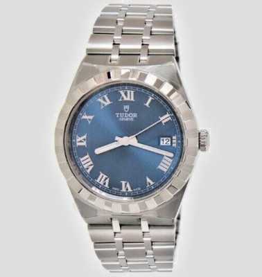 NEU TUDOR ROYAL AUTOMATIC UHR BLAU ROMAN 28500. ORIGINAL KEINE GEFÄLSCHUNG