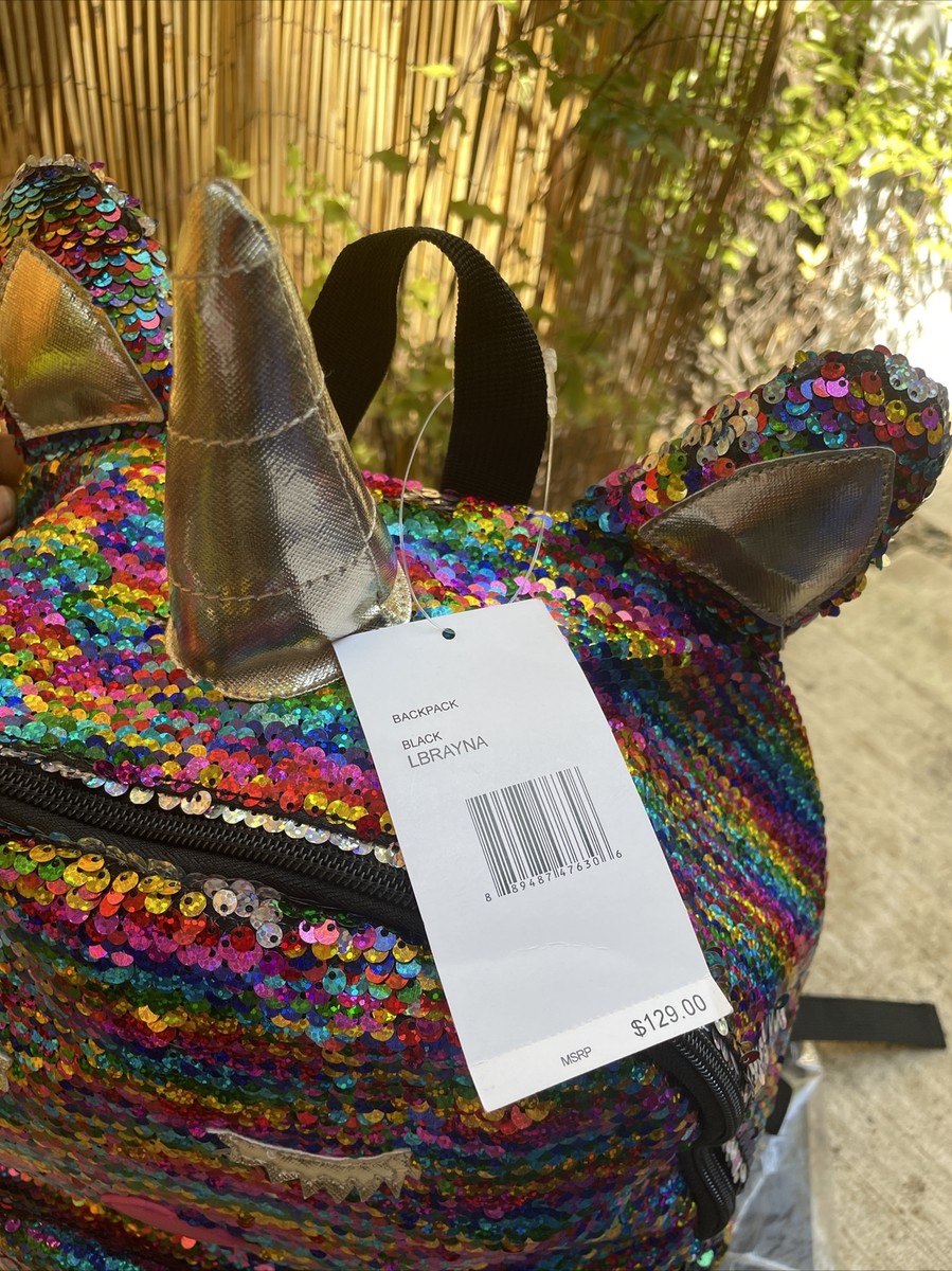 Luv Betsey Johnson Unicorn Kitty Cat Backpack Reversible  display picture 2
