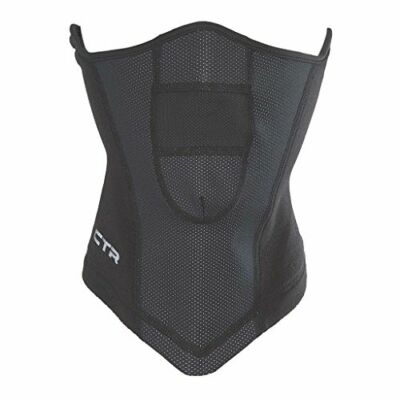 Chaos Hats Chinook Micro Fleece Neck Gaiter (Black, Small/Medium)Small-Medium