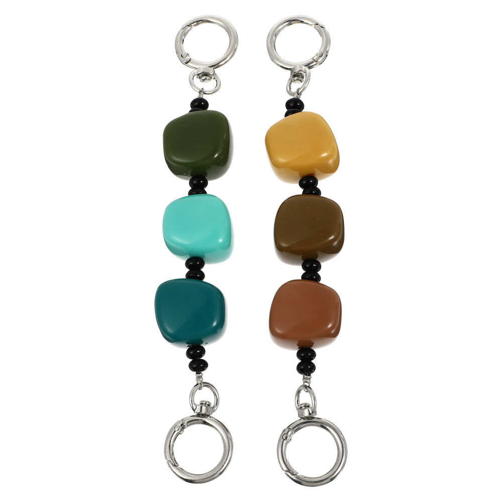 2 Pcs Handbag Handles Chain Accessories Mobile Phone Decorative Miss