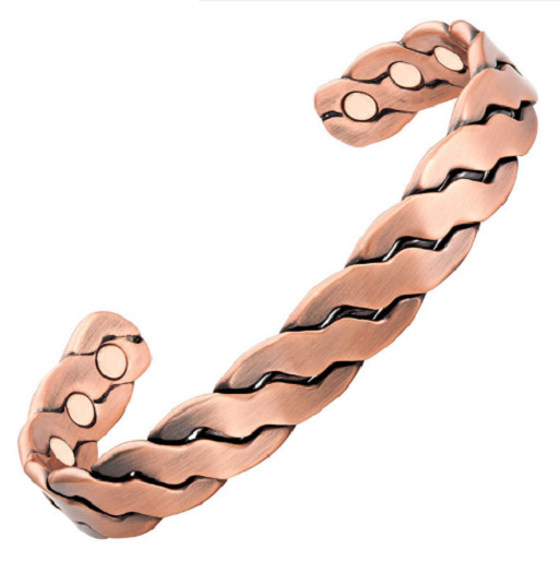 Bracelet magnétique en cuivre Diablo avec aimants puissants pour homme et femme