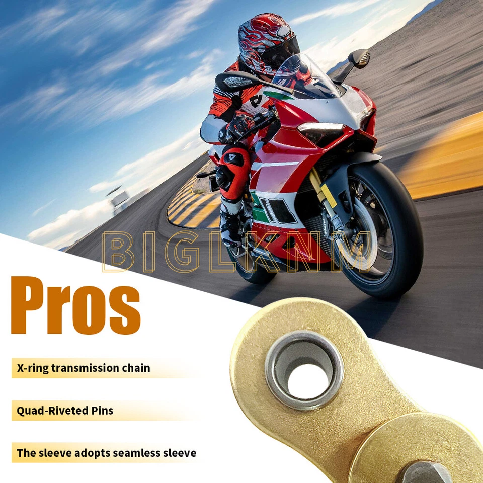 520 X-Ring Drive Chain & Connecting Master Link for BMW F650GS, Hyosung GT250R - Изображение 3 из 4