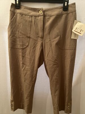 EP PRO WOMENS GOLF TENNIS CAPRI PANTS SIZE PRALINE NEW WITH TAGS