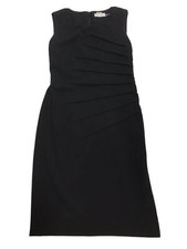 Calvin Klein Little Black Pencil Dress Sleeveless Cocktail Wedding Sheath Size 2