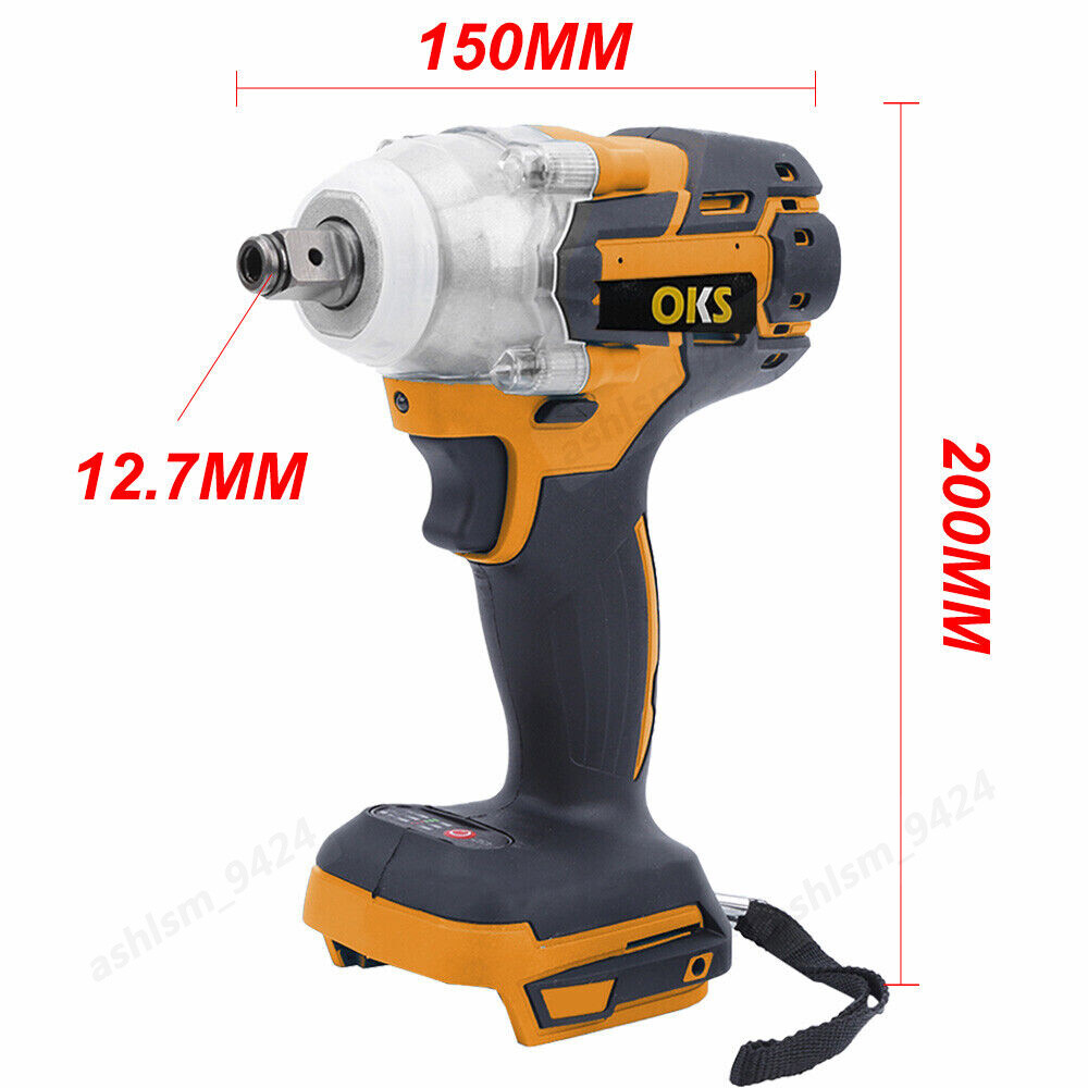 Cordless Power Impact Wrench Brushless Rattle Gun Drill Tool Socket w