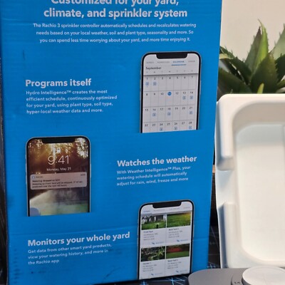 Rachio 3 8-Zone Smart Sprinkler Controller 8ZULW-C White