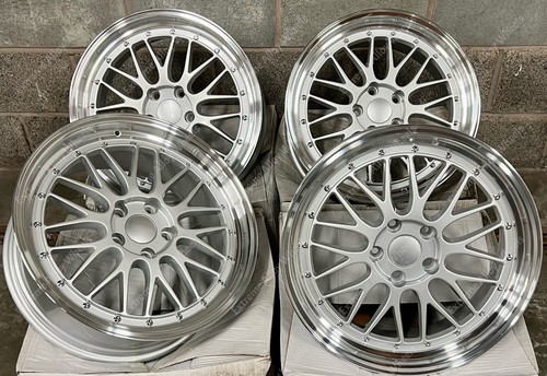 Llantas de aleación LM plateadas de 19" para BMW Serie 1+3 e36 e46 e90 e91 e92 e93 z3 z4 Wr - Imagen 2 de 3