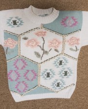 Vintage 80/90s Womens Colleens Collectibles Floral Sweater Size Large