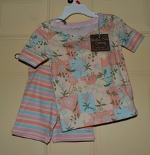Matilda Jane Just Imagine Remi Girls  Floral Striped Jammies Pajama Set Sz 2 NWT