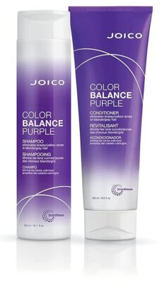 JOICO COLOR BALANCE PURPLE SHAMPOO 10.1 OZ & CONDITIONER 8.5OZ INDIVIDUAL OR SET