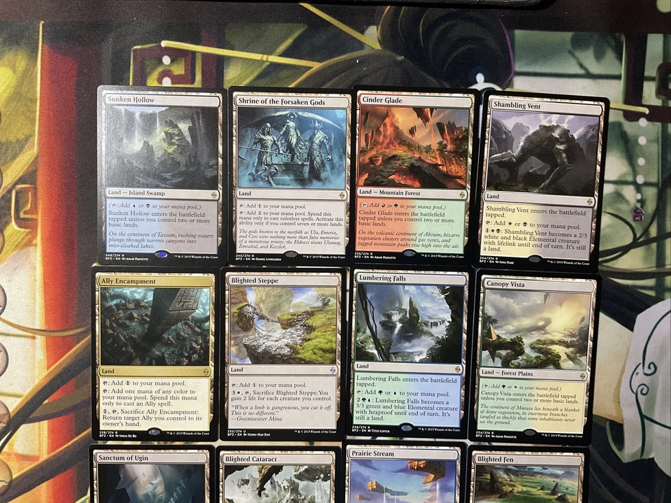 MTG 12 Battle for Zendikar Basic Land - 1 of each - complete You Set MT - Image 4 of 4