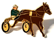 Rennpferd mit Sulky Pin (H27)