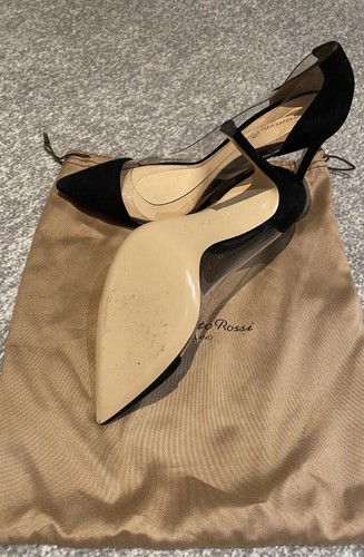 Gianvito Rossi Plexi Black Heels Worn Once RRP £635 Size 40/7 - Afbeelding 4 van 6