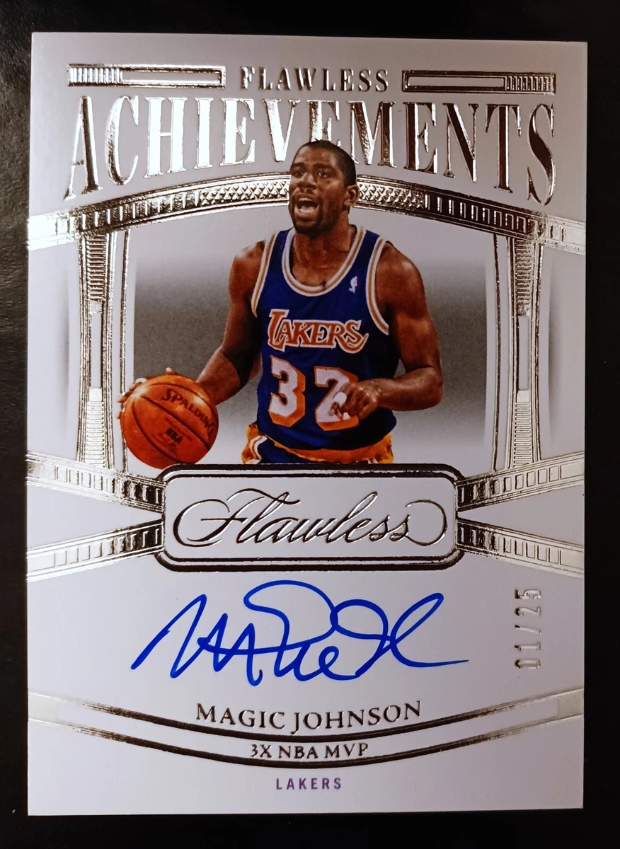 Panini Magic Johnson Basketball Autographed Sports Trading Cards
