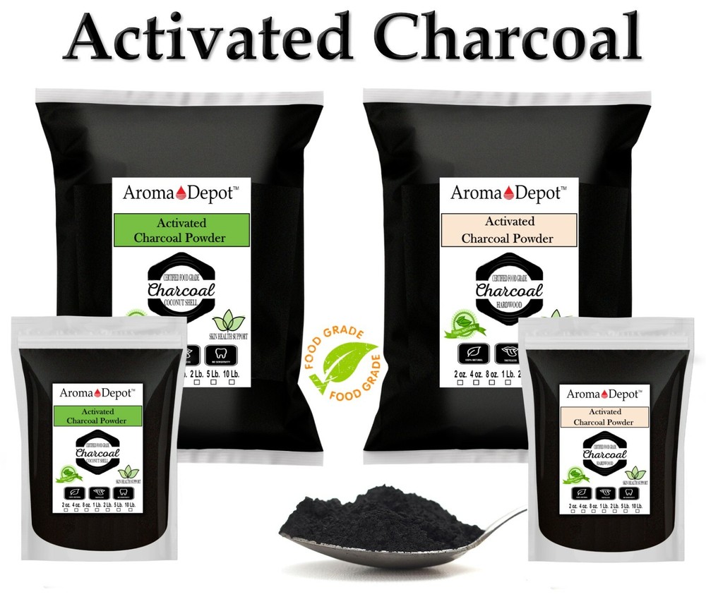 100% Pure Natural Food Grade Activated Charcoal Powder for Teeth Whitening