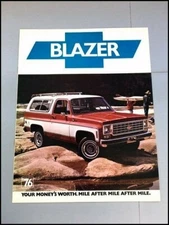 1976 Chevrolet Blazer SUV Chevy Sales Brochure Catalog