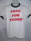 Napoleon Dynamite Vote For Pedro T-Shirt Official Ringer Tee Size Mens Medium