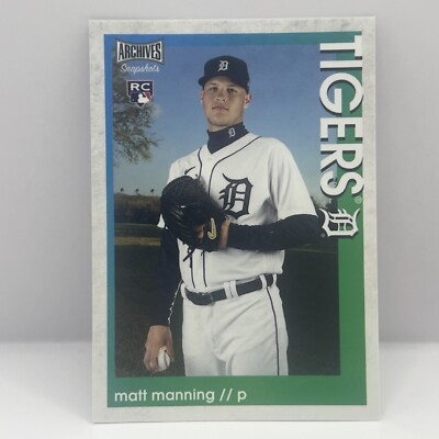 2022 Topps Archives Snapshots Matt Manning Base RC #49 Detroit Tigers