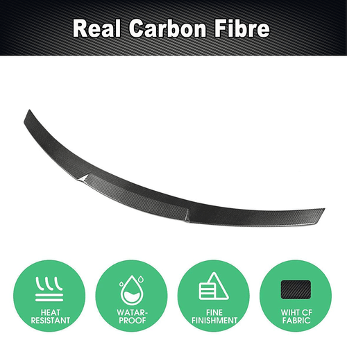 Alerón de carbono alerón trasero borde de demolición labio se adapta a BMW M4 F82 Coupe 2014-20 - Imagen 4 de 9